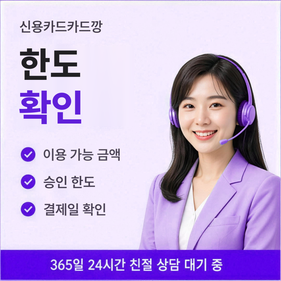 다음머니 신용카드카드깡 한도 확인 안내